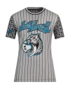Dolce & Gabbana Man T-shirt Light Grey Size 46 Cotton, Elastane