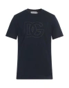 Dolce & Gabbana Man T-shirt Navy Size Xs Cotton In Blue