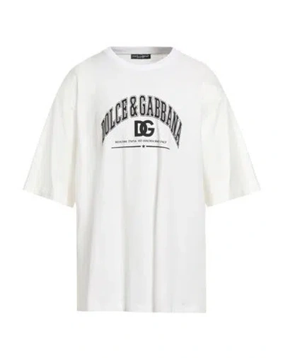 Dolce & Gabbana Man T-shirt Off White Size Xl Cotton