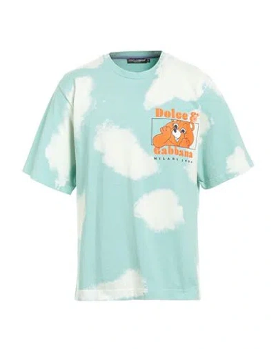 Dolce & Gabbana Blue Cotton Short Sleeve T-shirt