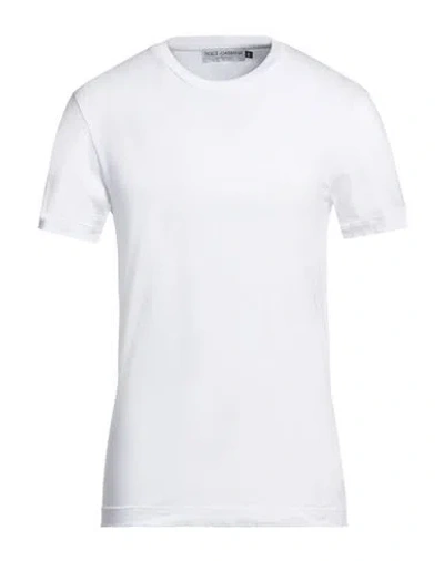 Dolce & Gabbana Man T-shirt White Size 36 Cotton