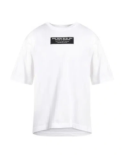 Dolce & Gabbana Man T-shirt White Size 34 Cotton, Polyurethane, Polyester