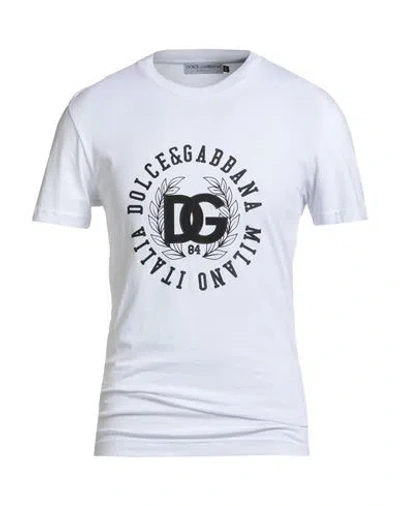 Dolce & Gabbana Man T-shirt White Size 36 Cotton
