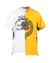 DOLCE & GABBANA DOLCE & GABBANA MAN T-SHIRT WHITE SIZE 34 COTTON, POLYESTER, BRASS, ELASTANE