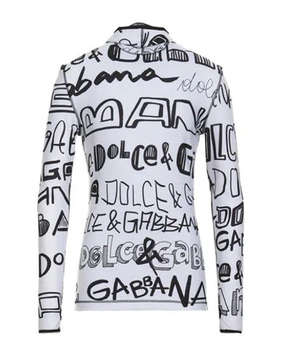 Dolce & Gabbana Man T-shirt White Size 40 Polyester, Elastane