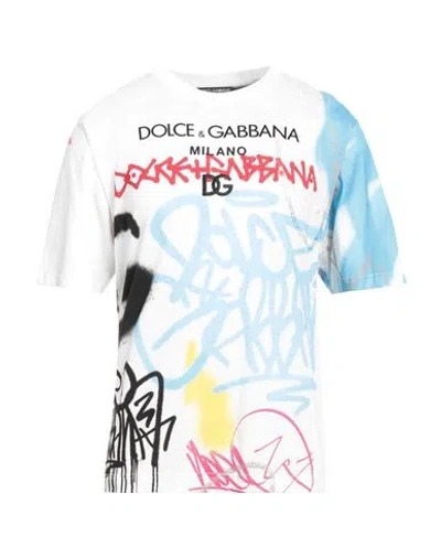 Dolce & Gabbana Man T-shirt White Size 36 Cotton