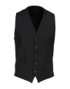 DOLCE & GABBANA DOLCE & GABBANA MAN TAILORED VEST BLACK SIZE 34 POLYESTER, WOOL, ELASTANE