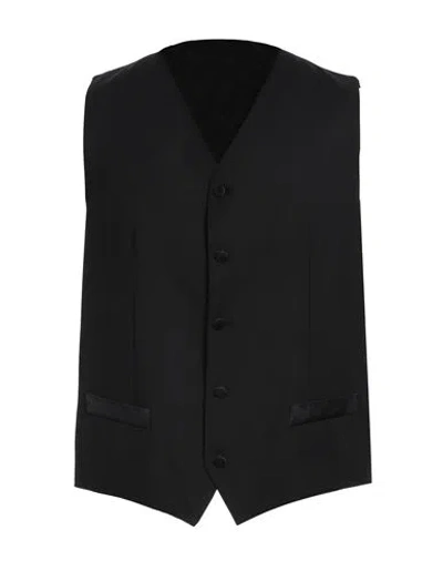 Dolce & Gabbana Man Tailored Vest Black Size 34 Wool, Silk