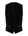 Dolce & Gabbana Man Tailored Vest Black Size 40 Silk, Cotton In Black