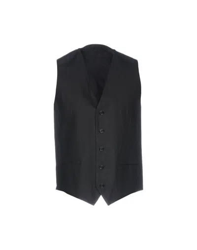 Dolce & Gabbana Man Tailored Vest Black Size 44 Linen