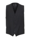 Dolce & Gabbana Man Tailored Vest Black Size 44 Virgin Wool, Elastane In Black