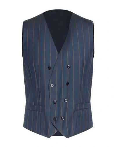 Dolce & Gabbana Man Tailored Vest Blue Size 44 Virgin Wool