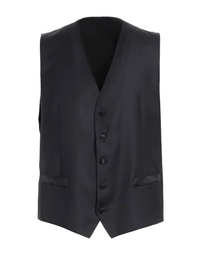 Dolce & Gabbana Man Tailored Vest Midnight Blue Size 40 Virgin Wool, Elastane