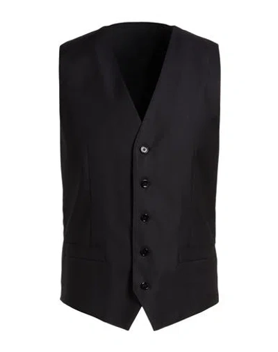Dolce & Gabbana Man Tailored Vest Midnight Blue Size 48 Virgin Wool, Elastane