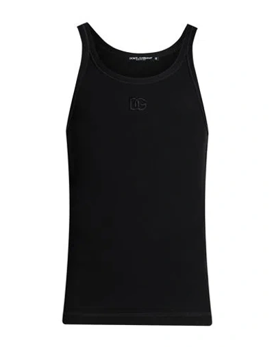Dolce & Gabbana Man Tank Top Black Size 42 Cotton