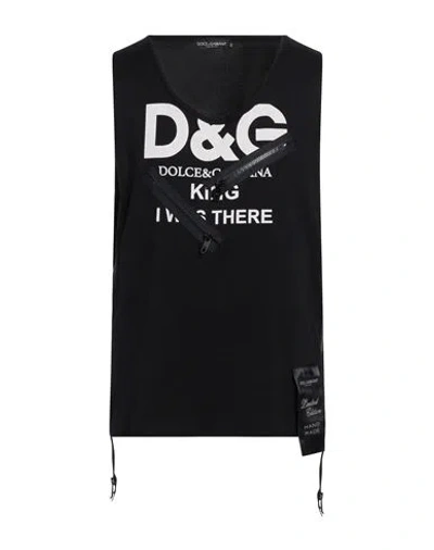 Dolce & Gabbana Man Tank Top Black Size Xl Cotton