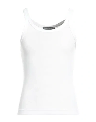 Dolce & Gabbana Man Tank Top White Size 34 Cotton