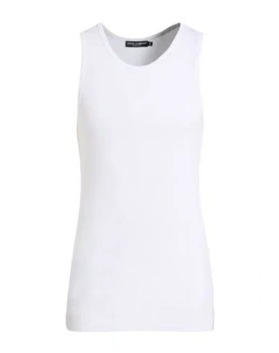 Dolce & Gabbana Man Tank Top White Size 38 Cotton