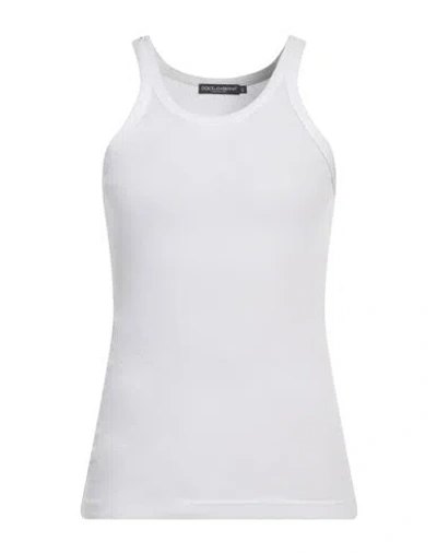 Dolce & Gabbana Man Tank Top White Size 40 Cotton