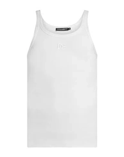 Dolce & Gabbana Man Tank Top White Size 40 Cotton