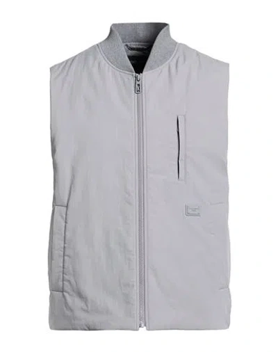 Dolce & Gabbana Man Vest Grey Size 44 Polyamide In Gray