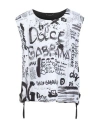 Dolce & Gabbana Man Vest White Size Xl Cotton, Polyester In White