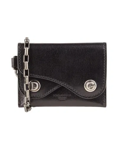 Dolce & Gabbana Man Wallet Black Size - Leather