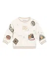 Dolce & Gabbana Sweatshirt Mit Landkarten-print In Brown