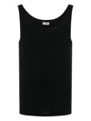 Dolce & Gabbana Marcello Ribbed-knit Tank Top In Black