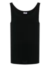 Dolce & Gabbana Marcello Ribbed-knit Tank Top In Black