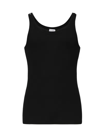 Dolce & Gabbana Marcello Ribbed Tank Top In Black