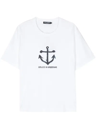 Dolce & Gabbana T-shirt With Logo In White
