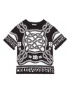 Dolce & Gabbana Marina-print Cotton T-shirt In Blue
