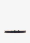 Dolce & Gabbana Logo-debossed Two-tone Bracelet In Navy