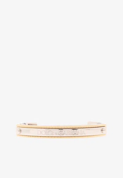 Dolce & Gabbana Marina Rigid Bracelet In Silver