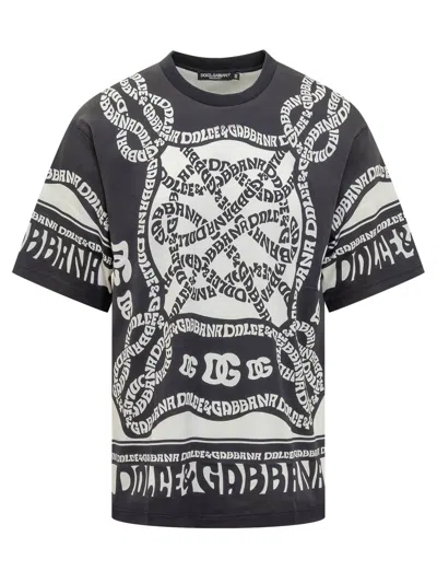 Dolce & Gabbana Marina T-shirt In Gray