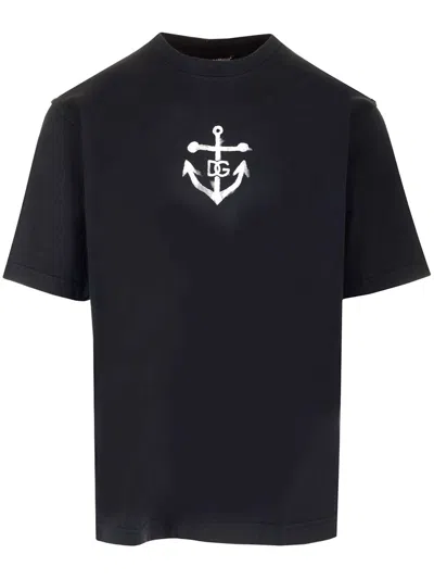 Dolce & Gabbana Marine T-shirt In Black