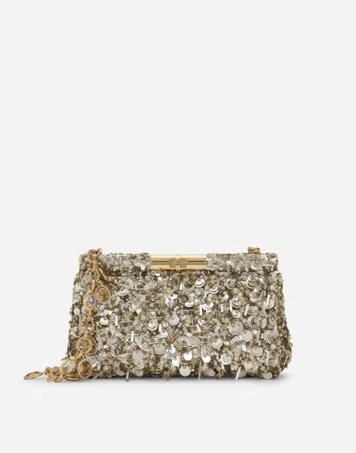 Dolce & Gabbana Medium Marlene Shoulder Bag In ゴールド