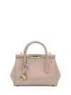 Dolce & Gabbana Marlene Palmellato Leather Handbag In Beige