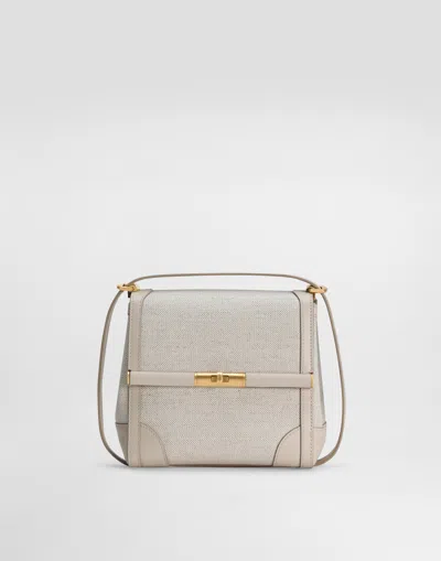 Dolce & Gabbana Marlene Bag In Fabric And Calfskin