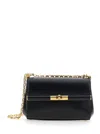 Dolce & Gabbana 'marlene' Black Shoulder Bag With Twist Lock In Black