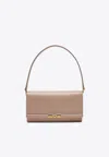 Dolce & Gabbana Marlene Calf Leather Shoulder Bag In Beige