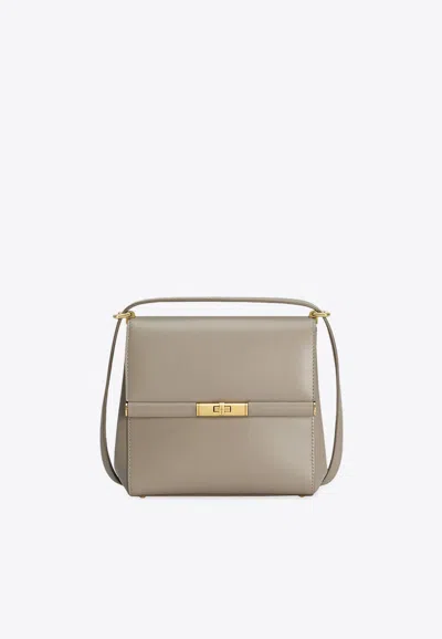 Dolce & Gabbana Marlene City Grained Leather Shoulder Bag In Beige