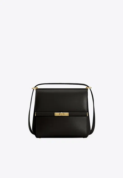 Dolce & Gabbana Marlene City Grained Leather Shoulder Bag In Black