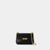 Dolce & Gabbana 'marlene' Black Shoulder Bag With Twist Lock In Black