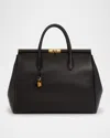 Dolce & Gabbana Leather Top Handle Bag In Nero