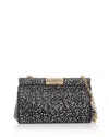 Dolce & Gabbana Marlene Small Embellished Clutch Bag In Crystal/black