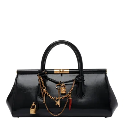 Dolce & Gabbana Marlene Everyday Handbag With Charms In Brown