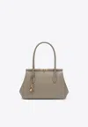 Dolce & Gabbana Marlene Everyday Shoulder Bag In Grained Leather In Taupe