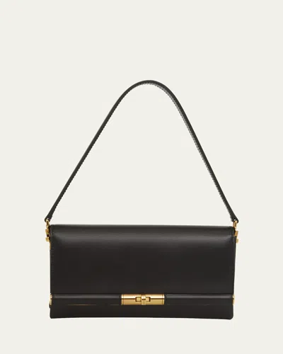 Dolce & Gabbana Leather Marlene Clutch Bag In Nero